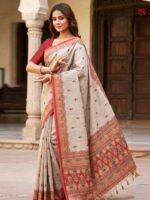 Luxury Textured Linen Saree