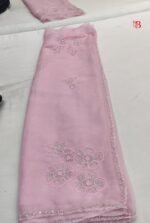 Handwork Chiffon Saree - Image 2